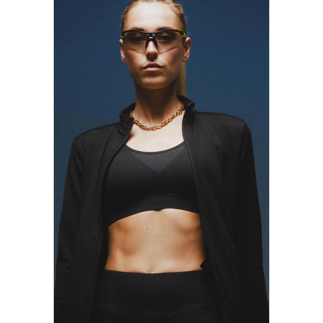 SOSTÉN MUJER NEGRO SIN COSTURAS ESPALDA NATACIÓN SUJECIÓN MODERADA - Image 20