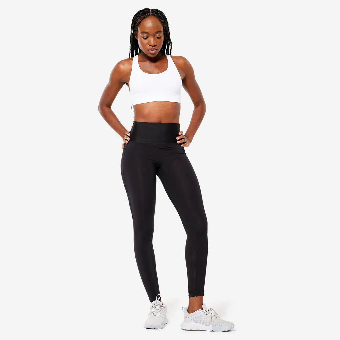 SOSTÉN MUJER NEGRO SIN COSTURAS ESPALDA NATACIÓN SUJECIÓN MODERADA - Image 6