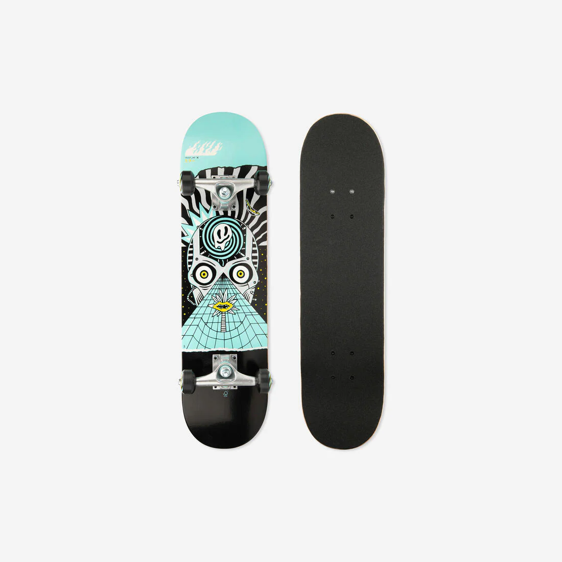 TABLA DE SKATE NIÑOS  8 - 12 AÑOS CP100 MID COSMIC TAMAÑO 7,6" - Image 2
