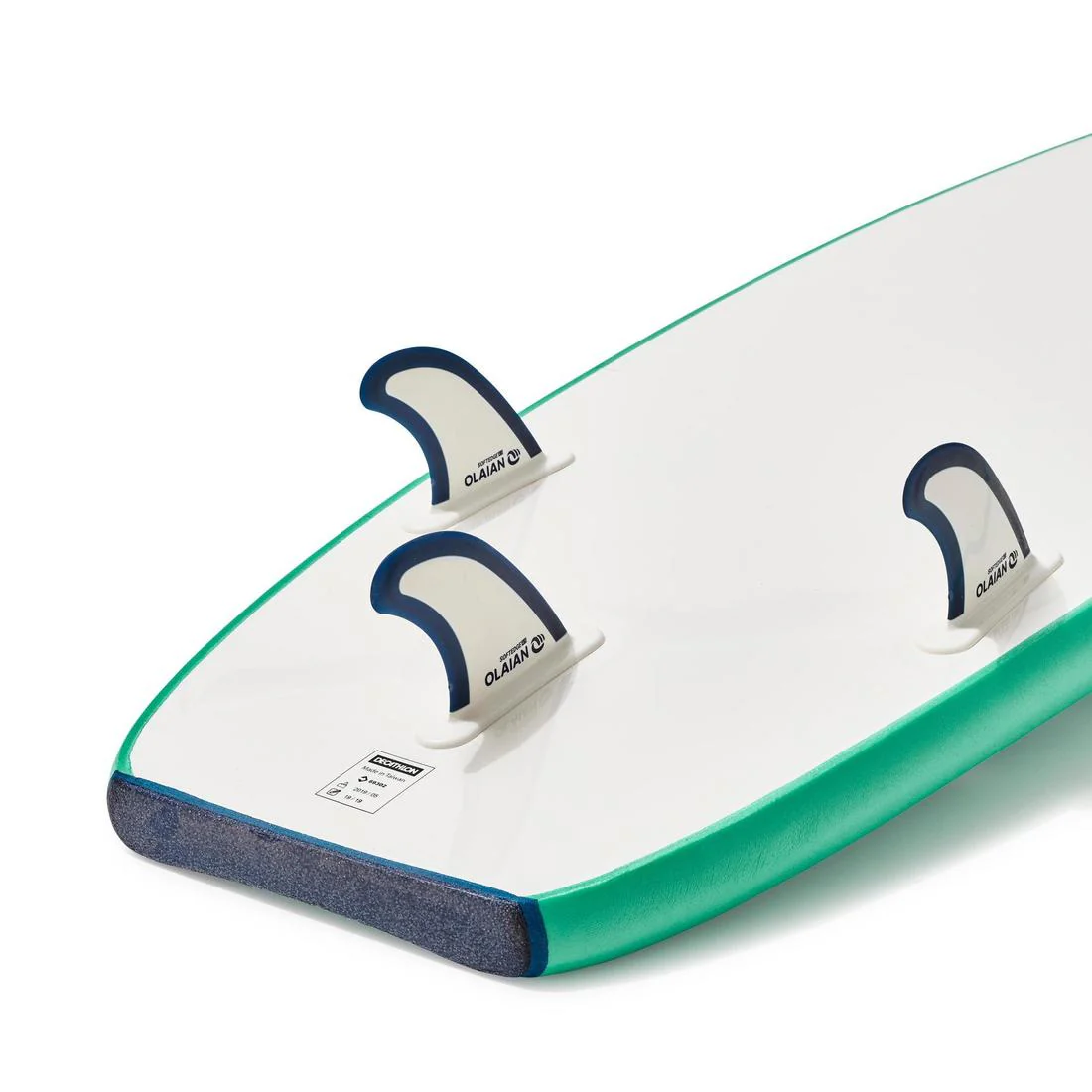 Tabla de surf 100 7'5" incluye leash y 3 quillas - Image 8