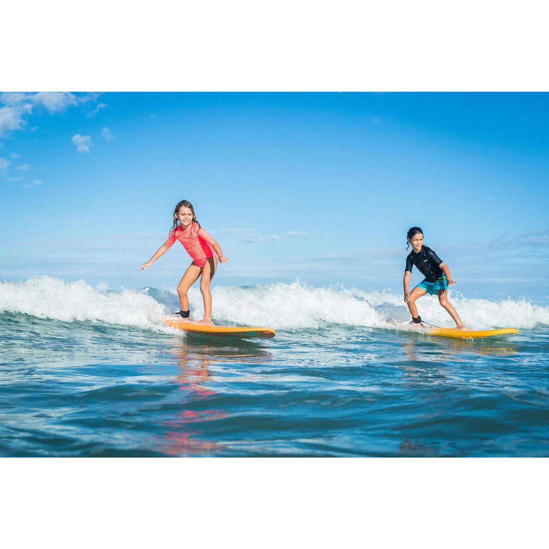 Tabla de surf goma 100 6'8" incluye leash y 3 quillas - Image 18