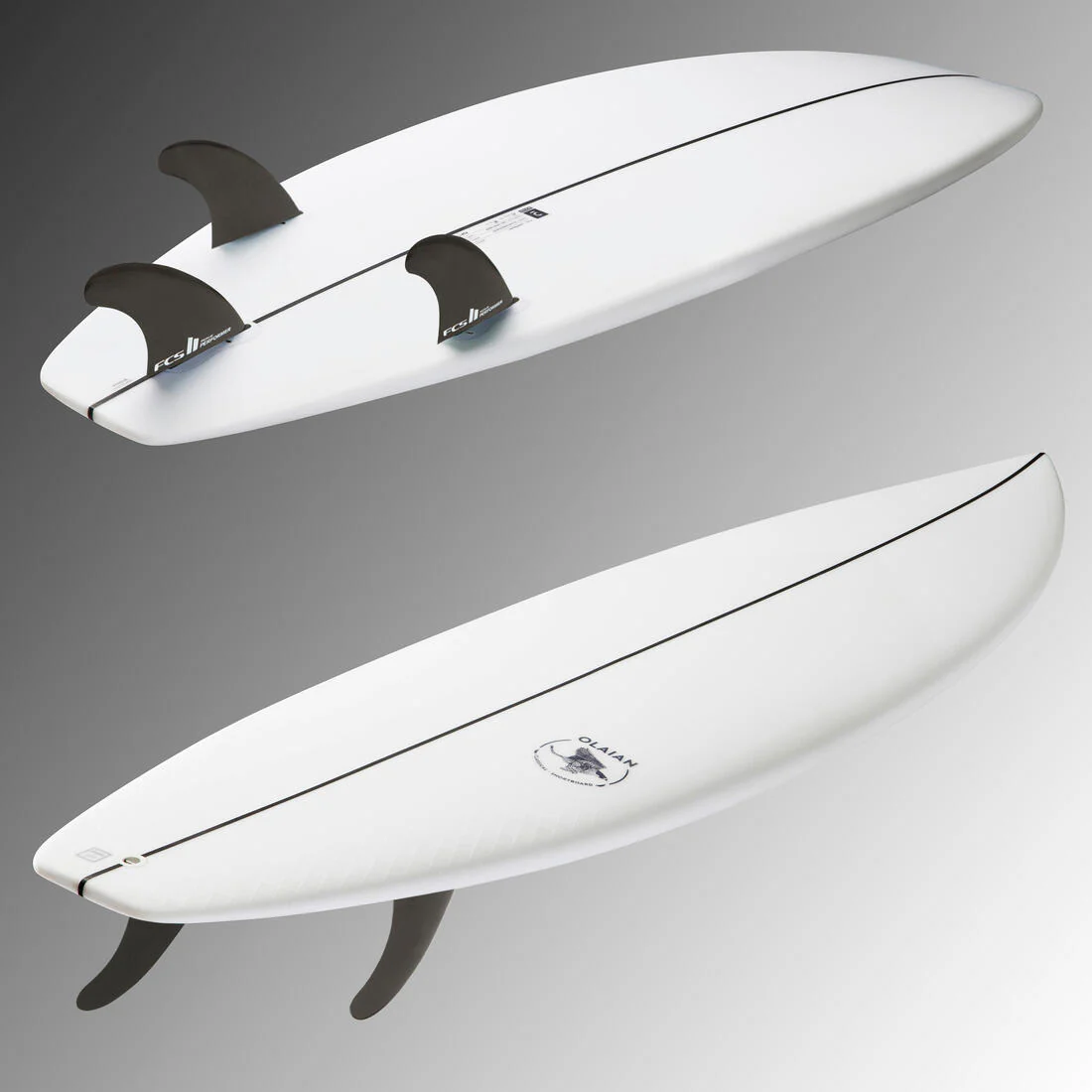 Tabla de surf shortboard 900 6'1" 33L incluye 3 quillas - Image 5