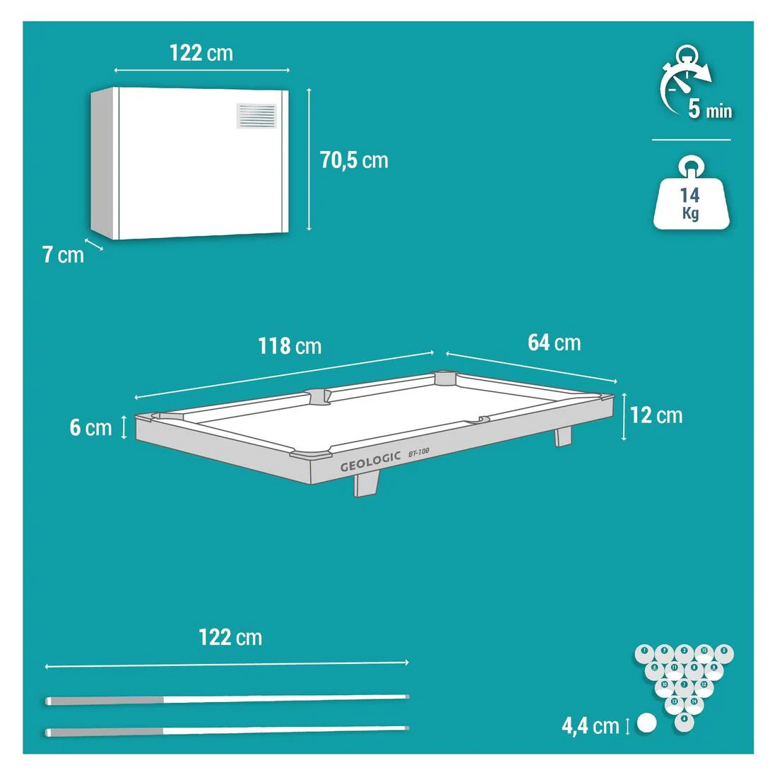 TABLERO DE BILLAR BT100 - Image 8