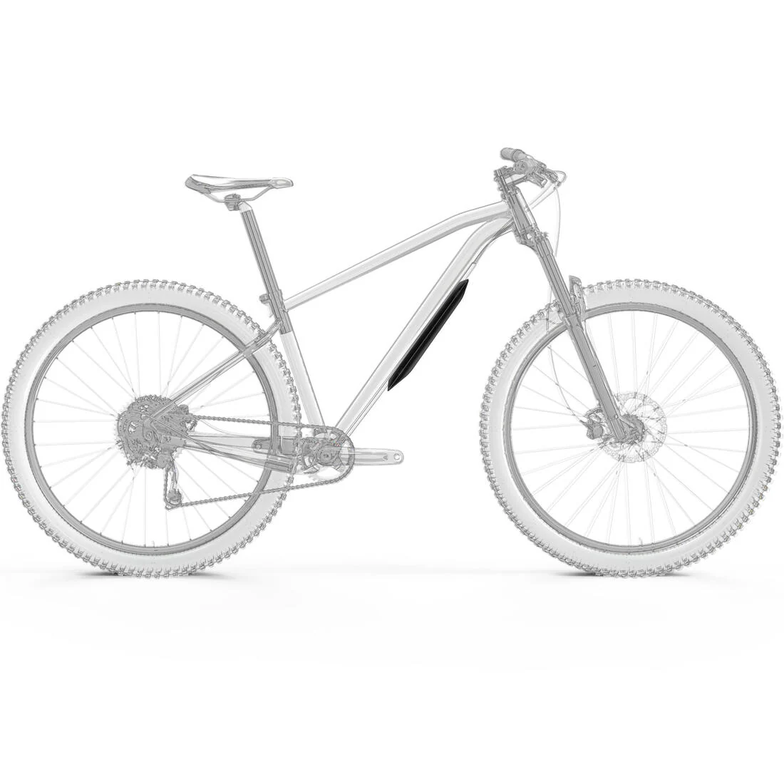 TAPABARROS BICICLETA MTB PROTECCIÓN CUADRO 26" / 27,5" / 29" NEGRO - Image 5