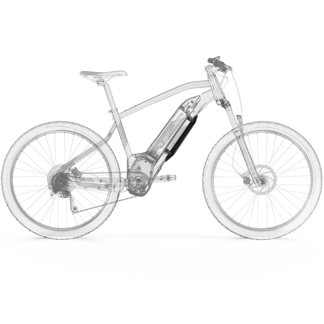 TAPABARROS BICICLETA MTB PROTECCIÓN CUADRO 26" / 27,5" / 29" NEGRO - Image 6