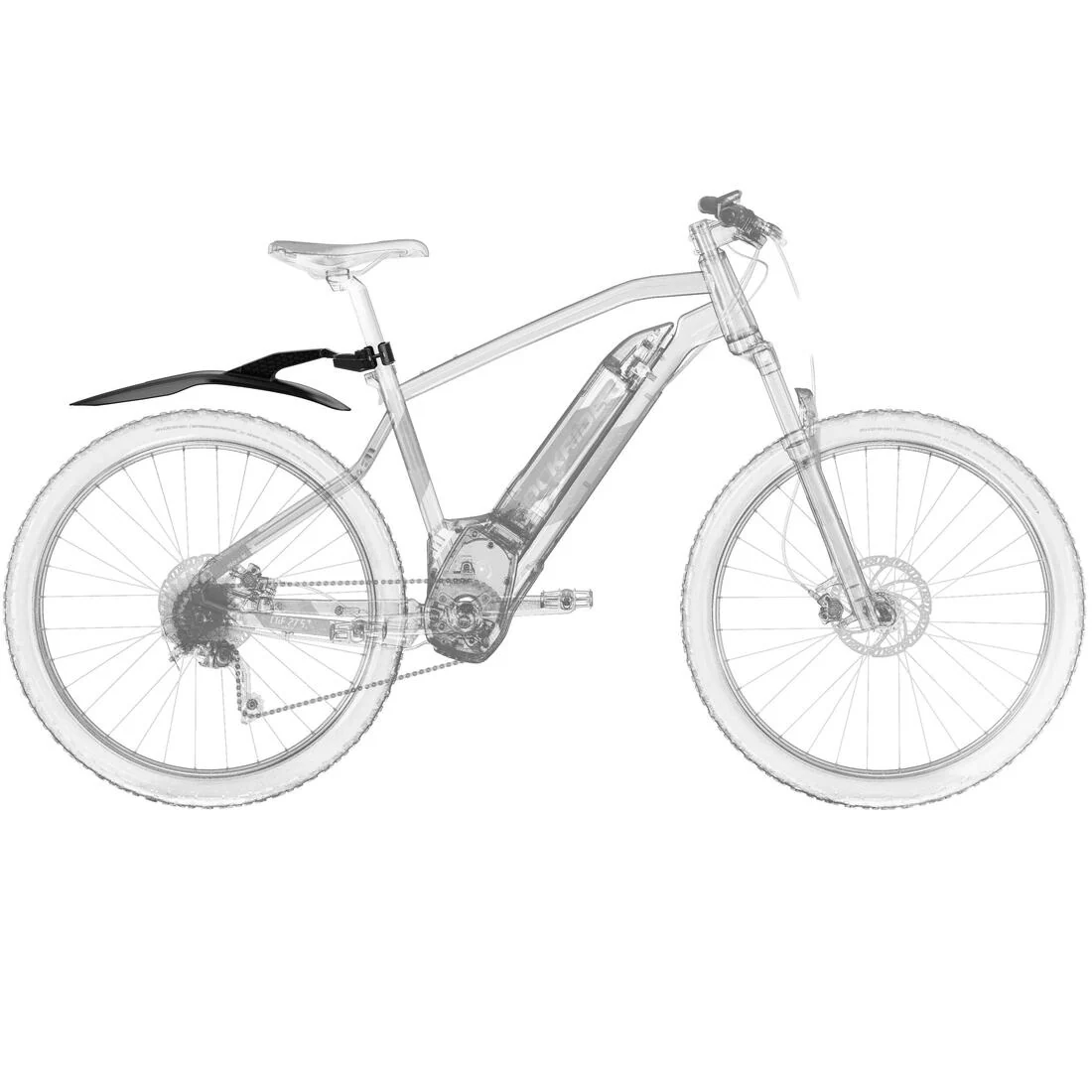 TAPABARROS BICICLETA MTB RÍGIDO V2 26" 27,5" 29" NEGRO - Image 8