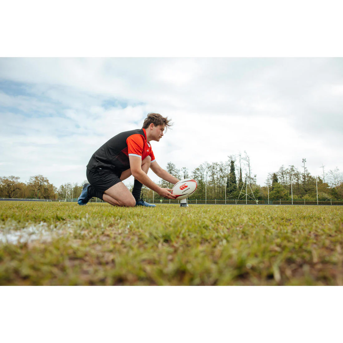 TEE DE RUGBY AJUSTABLE R500 CANTERBURY NEGRO BEIGE - Image 5