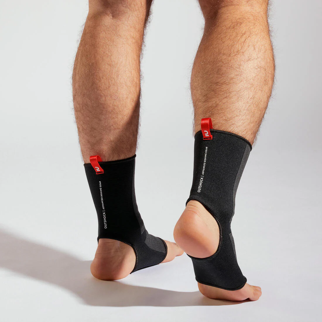 TOBILLERA PARA MUAY THAI ADULTO NEGRO/ROJO - Image 3