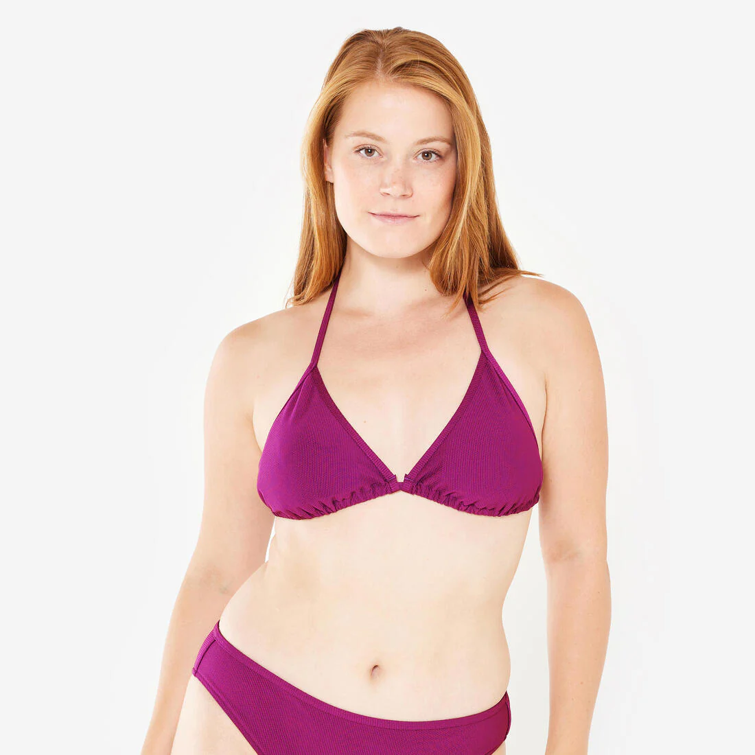 TOP BIKINI SURF MAE MUJER TRIÁNGULO TEXTURIZADO