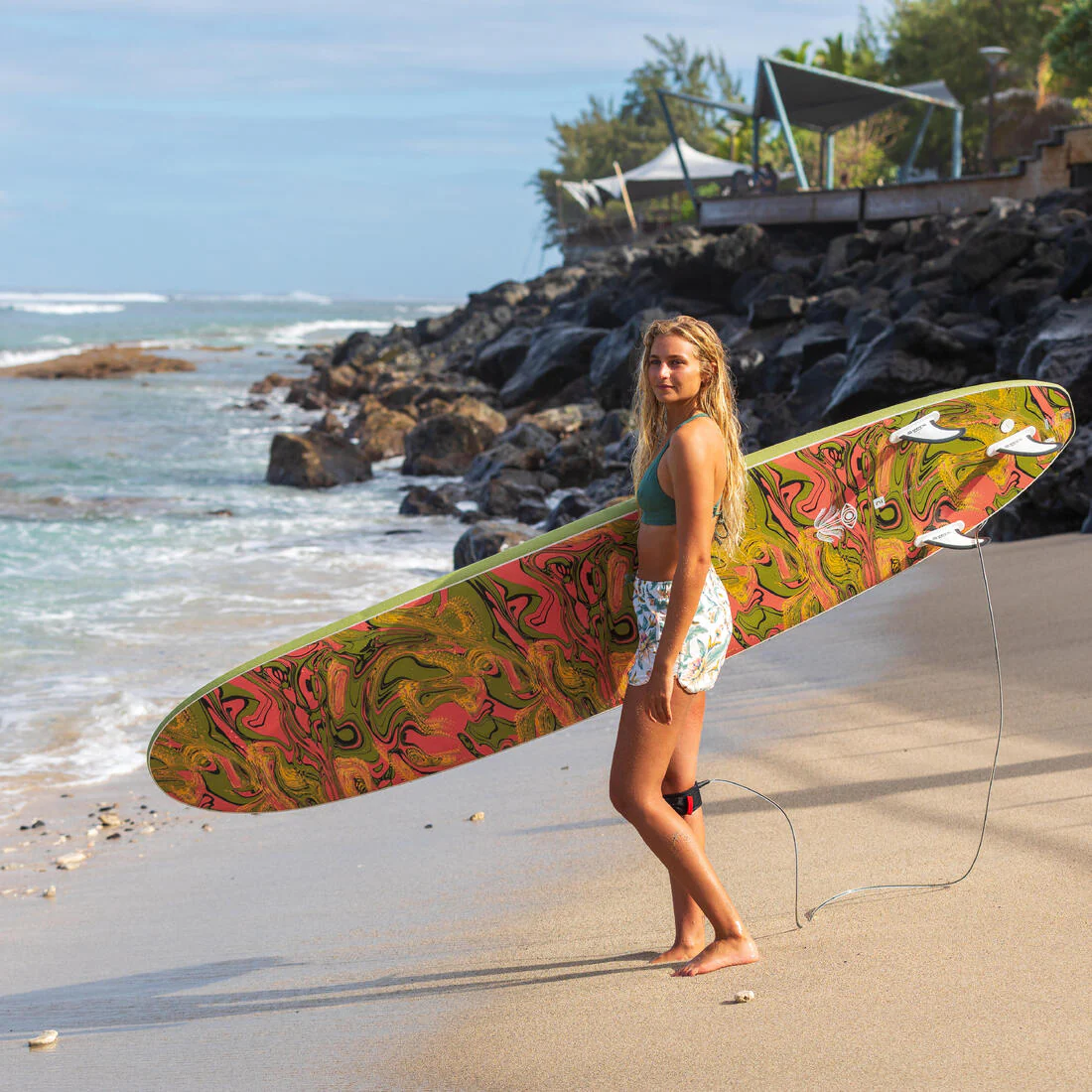 TOP BIKINI SURF MUJER BEA VENICE VERDE - Image 6