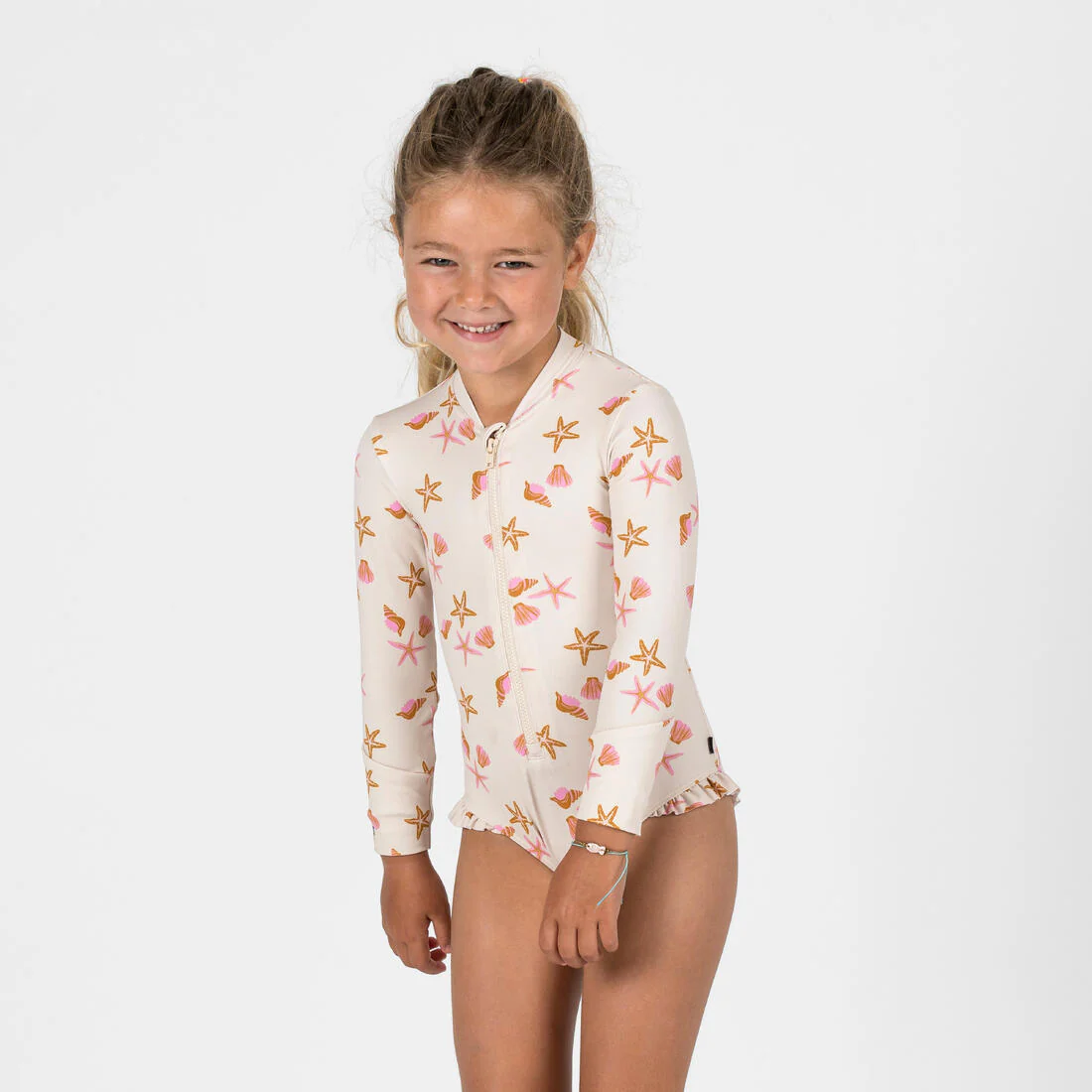 TRAJE BAÑO ANTI-UV IZIA SHELL BEBÉ BLANCO - Image 2