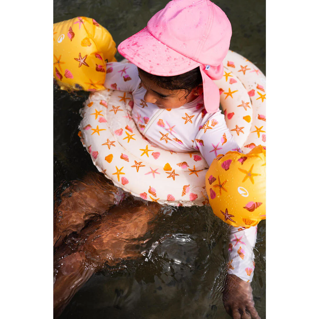 TRAJE BAÑO ANTI-UV IZIA SHELL BEBÉ BLANCO - Image 8