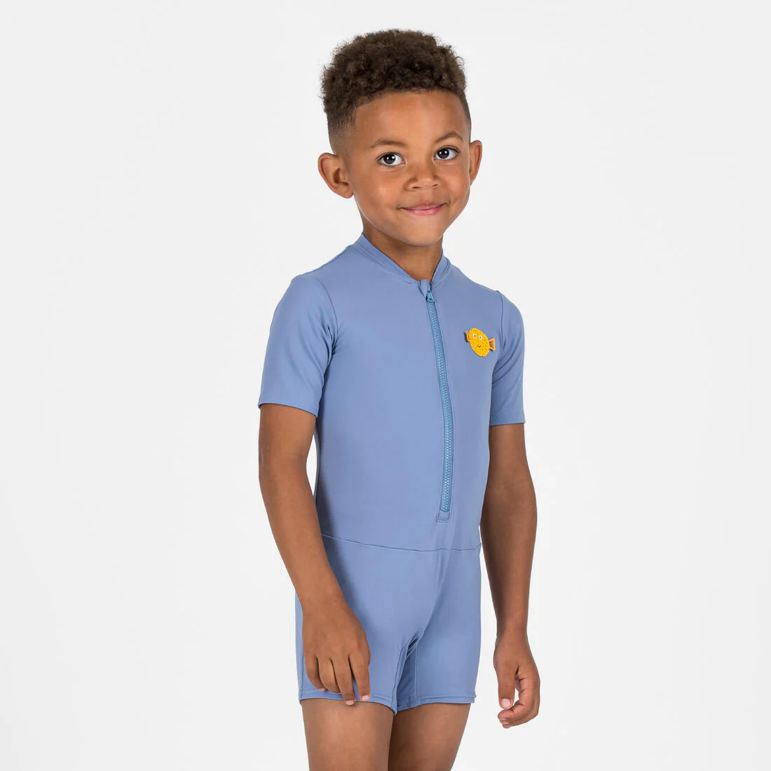 Traje de baño bebé azul con cierre - Image 4