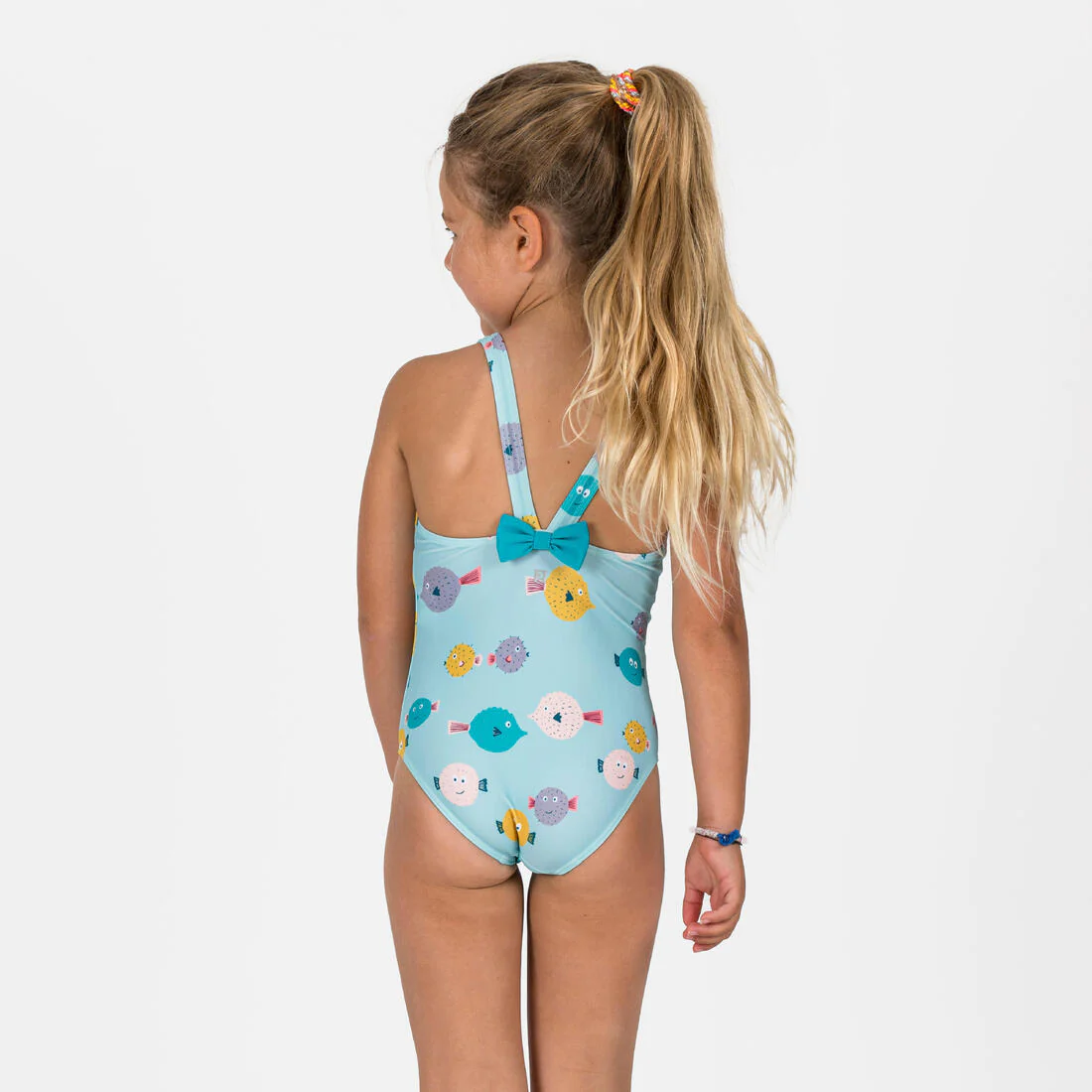Traje de baño bebé celeste 1 pieza - Image 4