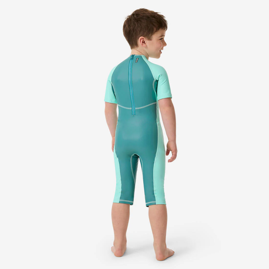 Traje de baño bebé filtro uv azul celeste - Image 3