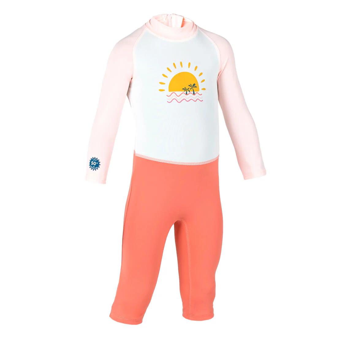 Traje de baño bebé filtro uv manga larga naranjo - Image 11