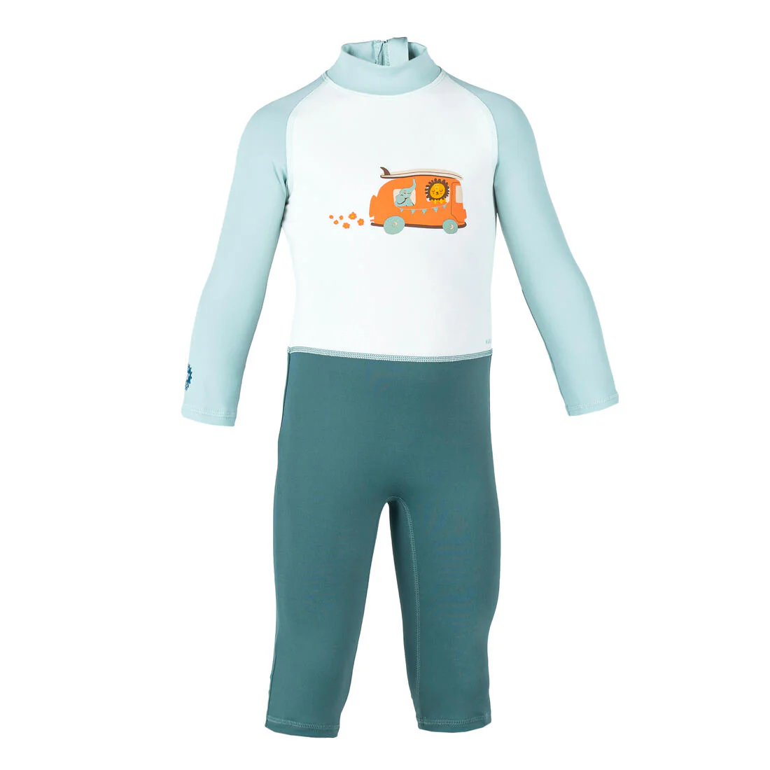 Traje de baño bebé filtro uv manga larga naranjo - Image 8