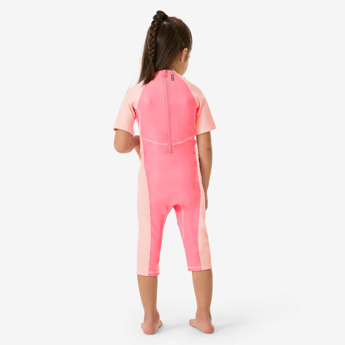 Traje de baño bebé filtro uv rosado arco iris - Image 3