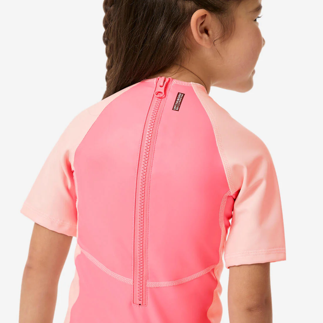 Traje de baño bebé filtro uv rosado arco iris - Image 5