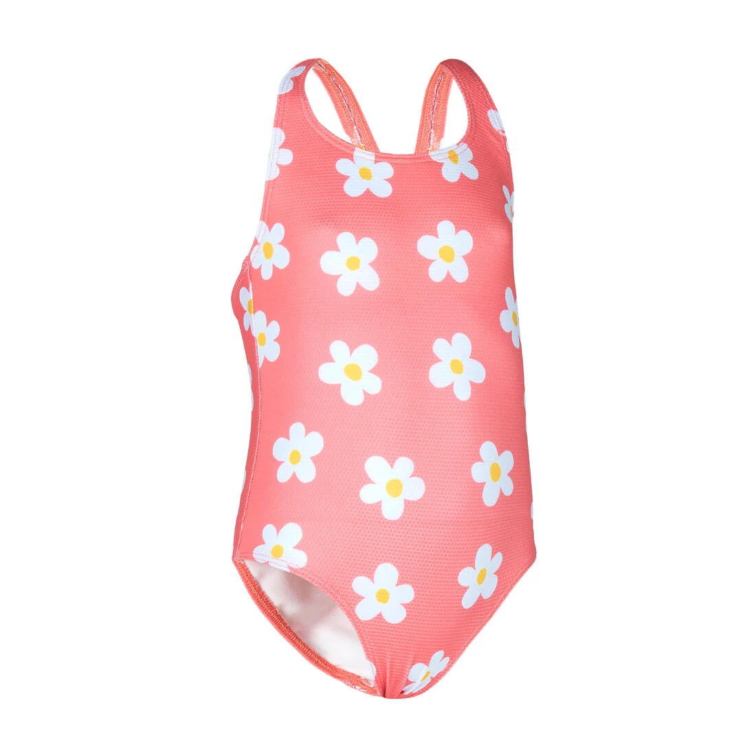 Traje de baño bebé rosado blanco floreado 1 pieza - Image 4