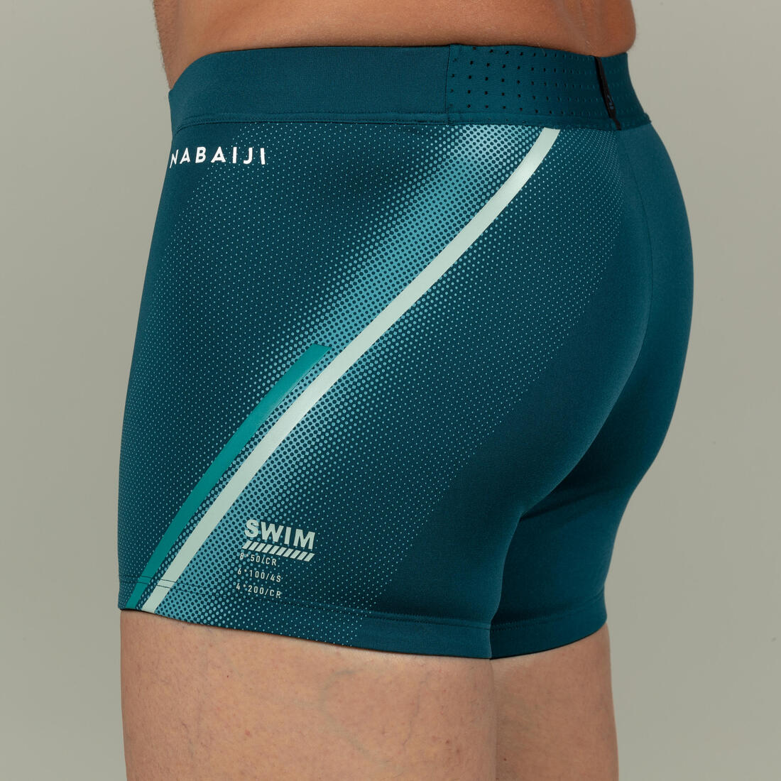 Traje de baño deportivo hombre bóxer azul - Fiti lini500 - Image 3