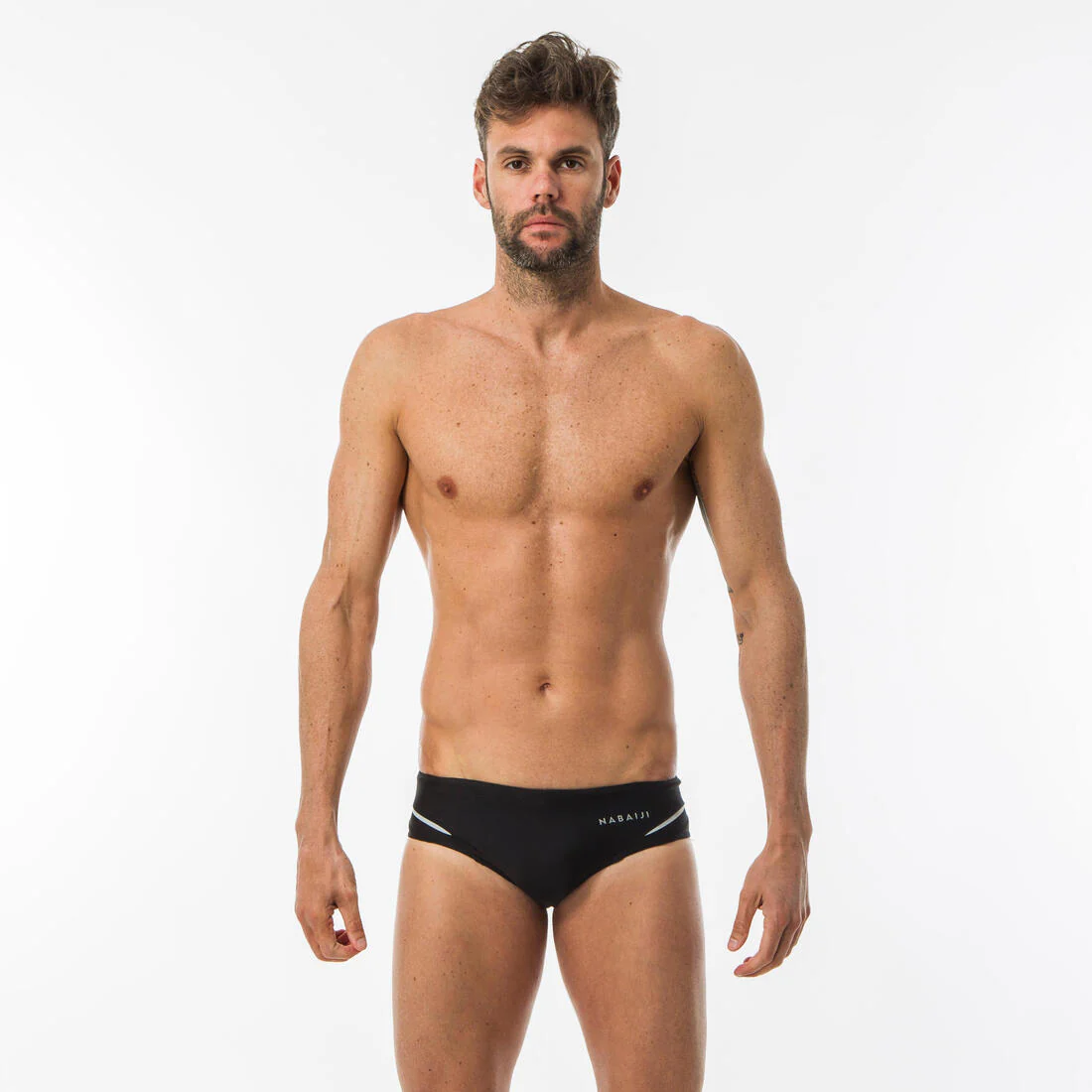 Traje de baño deportivo hombre slip negro - Bfast900 - Image 2