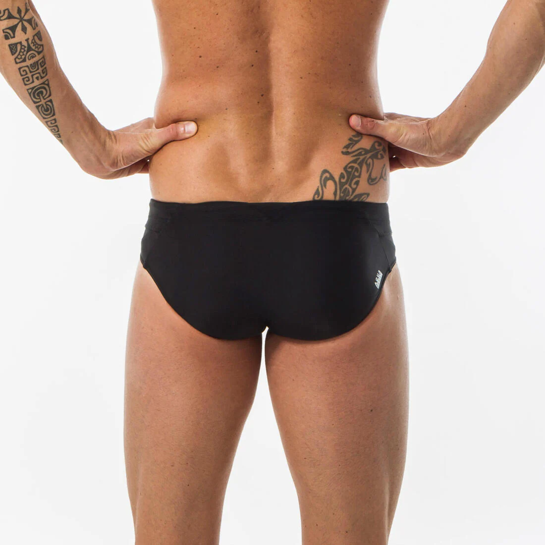 Traje de baño deportivo hombre slip negro - Bfast900 - Image 4