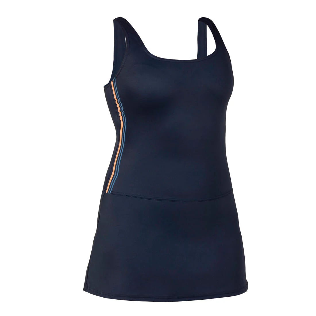 Traje de baño deportivo mujer azul - Heva Joy con falda - Image 7