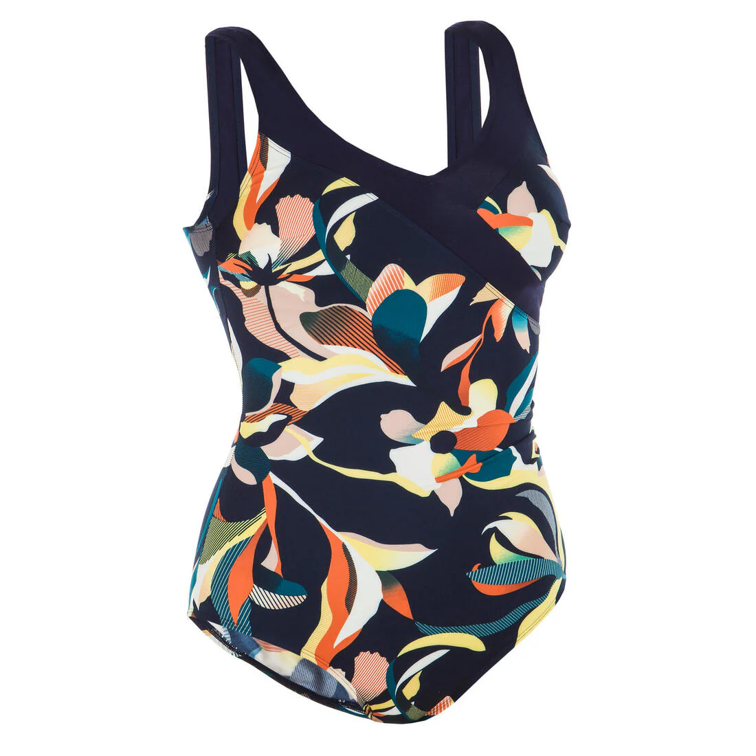 Traje de baño deportivo mujer azul naranja - Karli Flo - Image 10