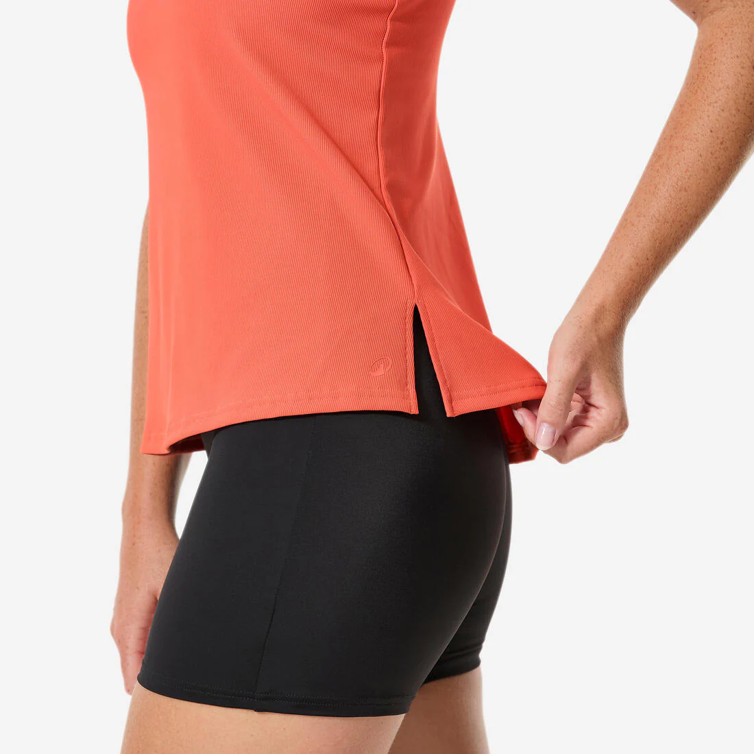 Traje de baño deportivo mujer negro azul Tankini - Shorty Heva - Image 11