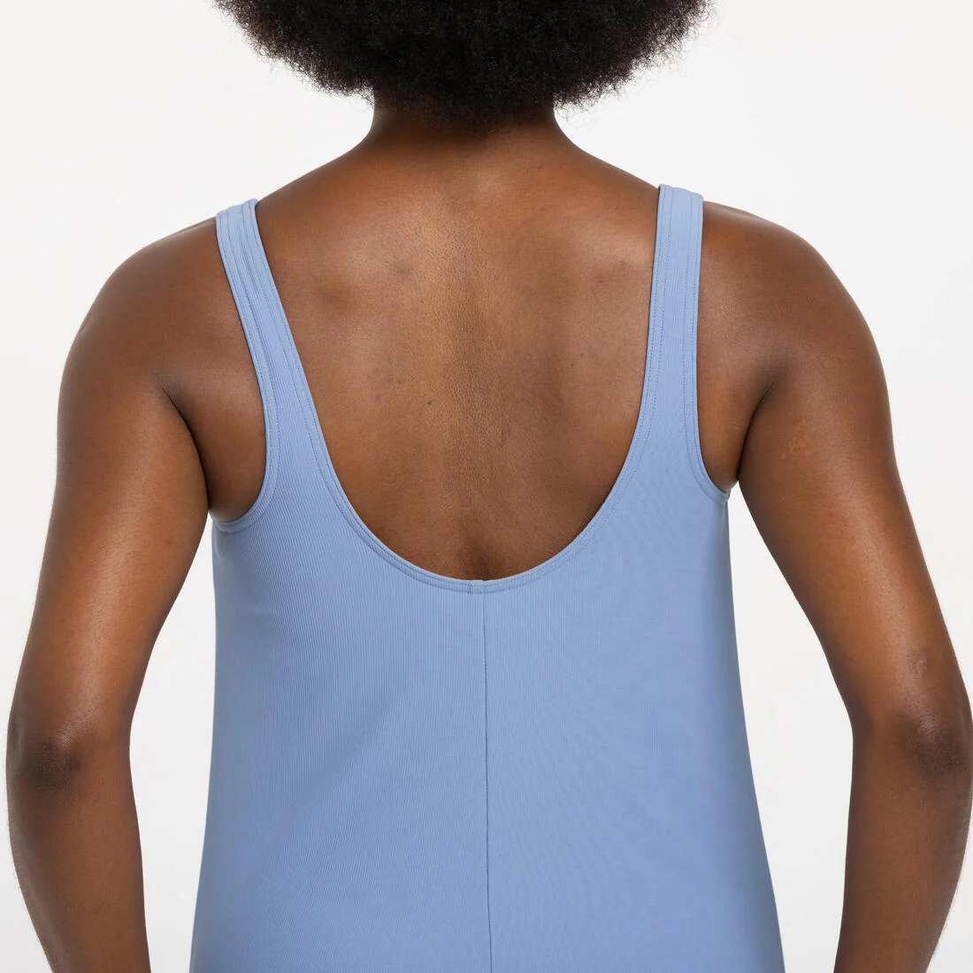 Traje de baño deportivo mujer negro azul Tankini - Shorty Heva - Image 6