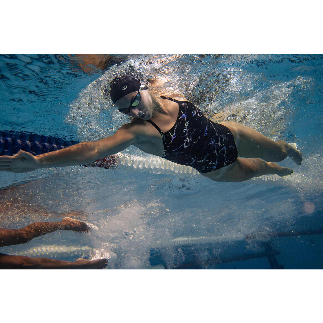 Traje de baño deportivo mujer negro naranjo - Lexa Ice - Image 16