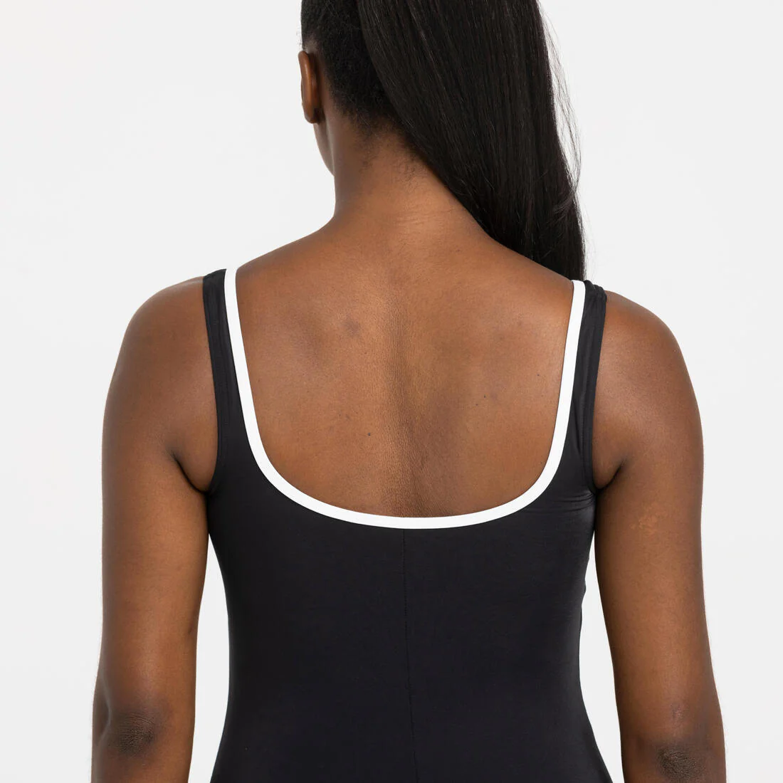 Traje de baño deportivo mujer negro - Shorty con cierre - Image 5