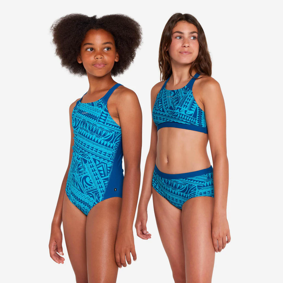 Traje de baño deportivo niña azul celeste 1 pieza - Kamyleon fatu - Image 2