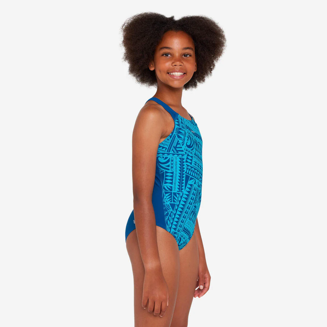 Traje de baño deportivo niña azul celeste 1 pieza - Kamyleon fatu - Image 3