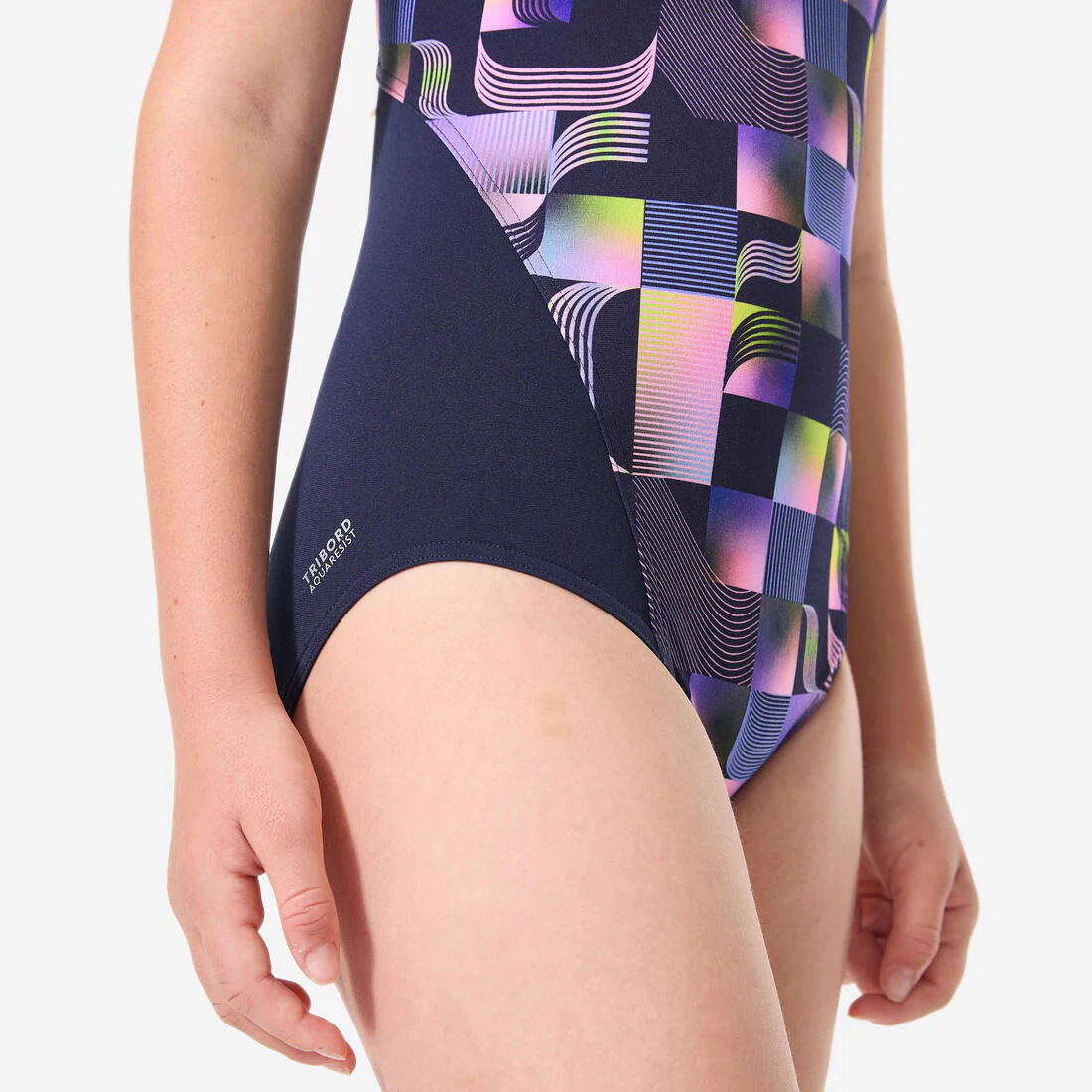 Traje de baño deportivo niña azul estampado 1 pieza - Kamiye oaoa - Image 27