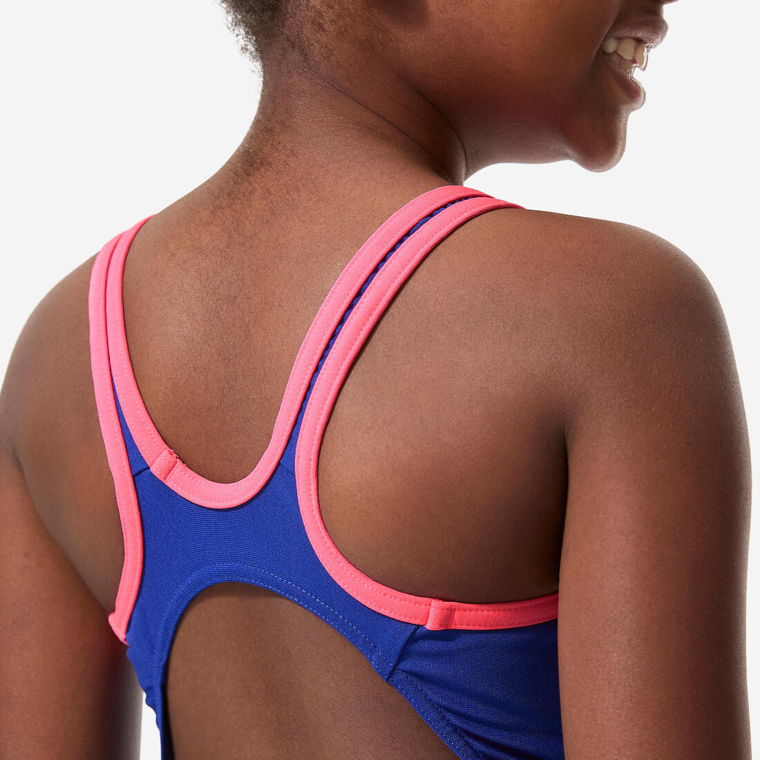 Traje de baño deportivo niña azul verde 1 pieza - Olga - Image 12