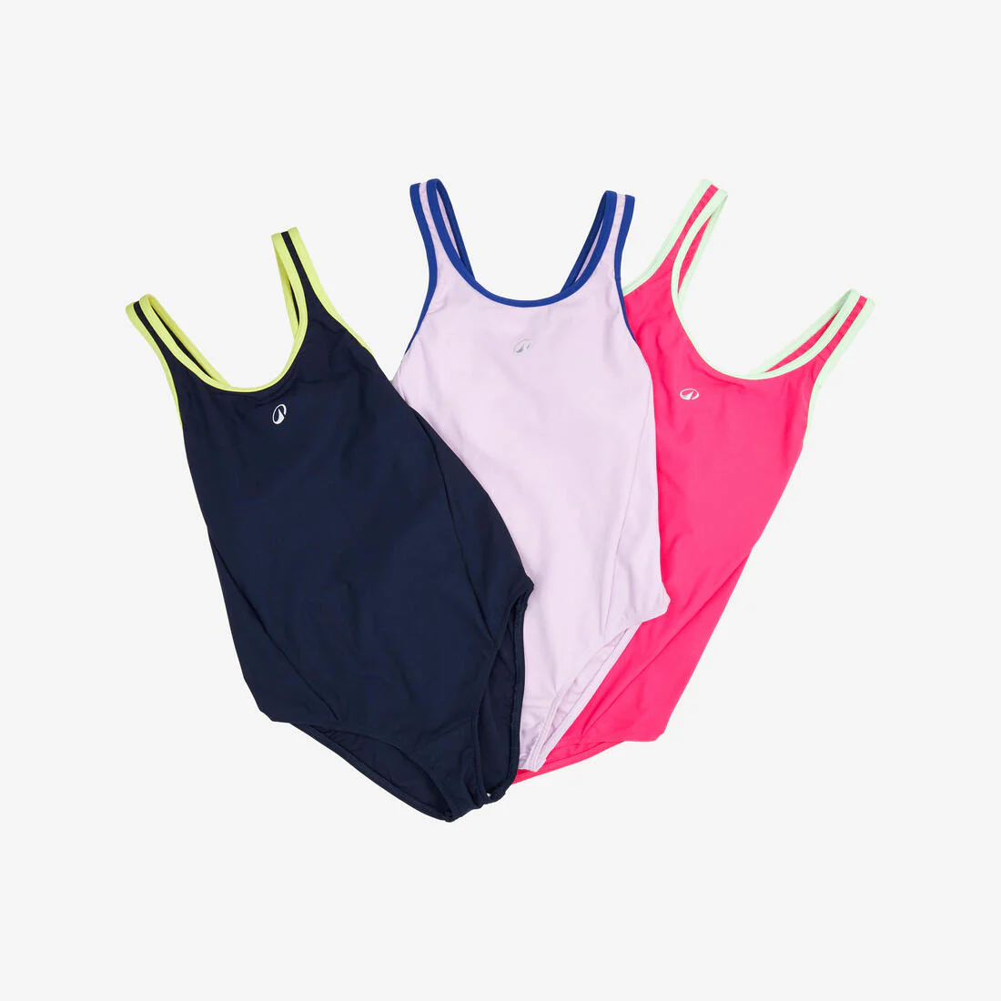 Traje de baño deportivo niña azul verde 1 pieza - Olga - Image 8