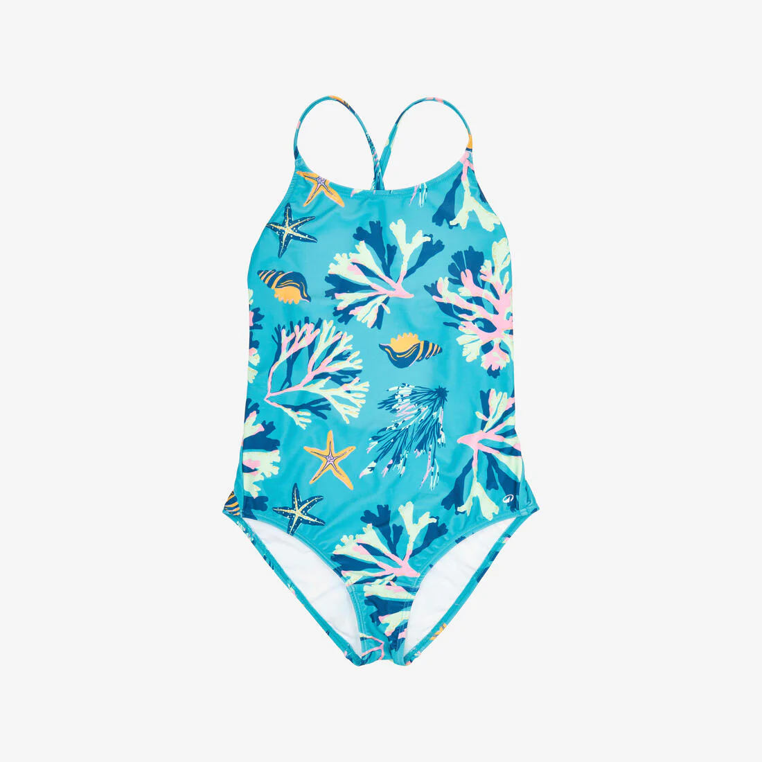 Traje de baño deportivo niña celeste estampado 1 pieza - Ataa pupu - Image 4