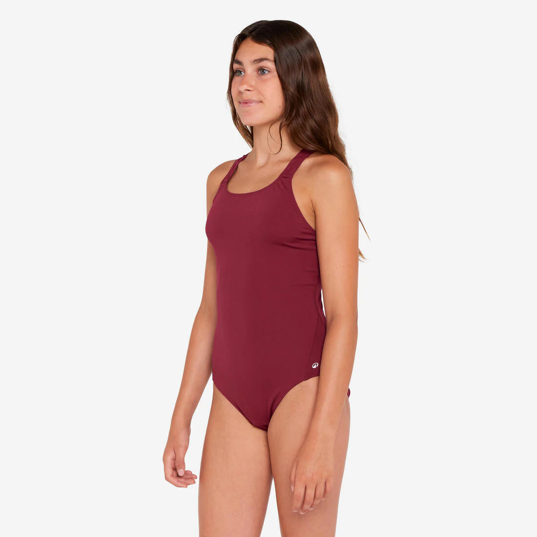 Traje de baño deportivo niña morado 1 pieza - Vera - Image 2
