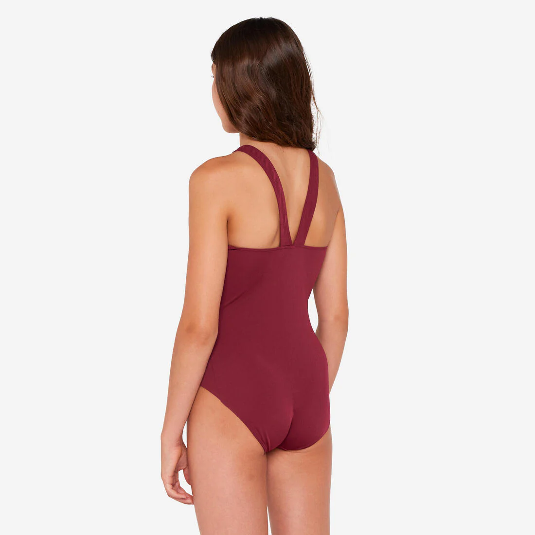 Traje de baño deportivo niña morado 1 pieza - Vera - Image 3