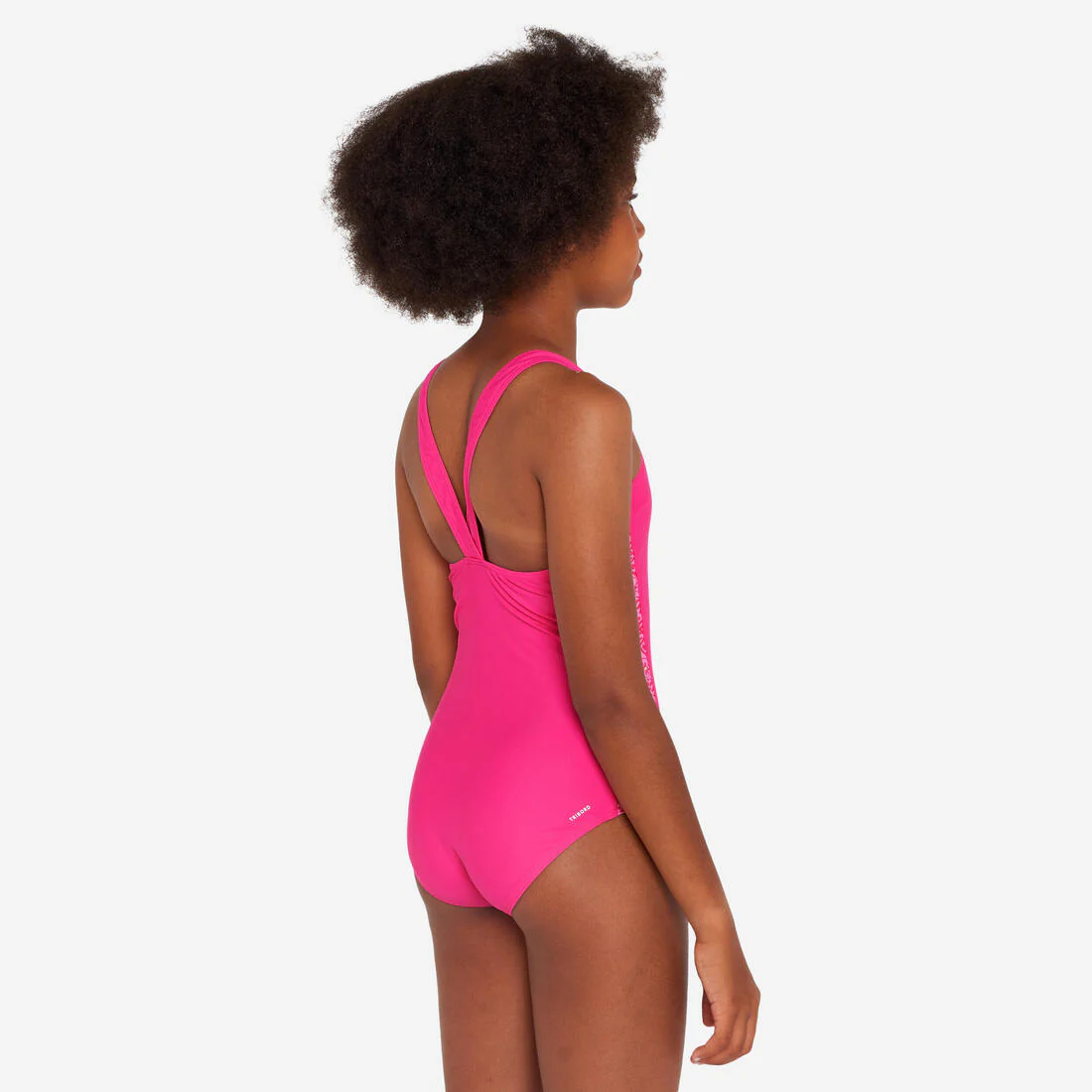 Traje de baño deportivo niña rosado - Viki 100 - Image 3