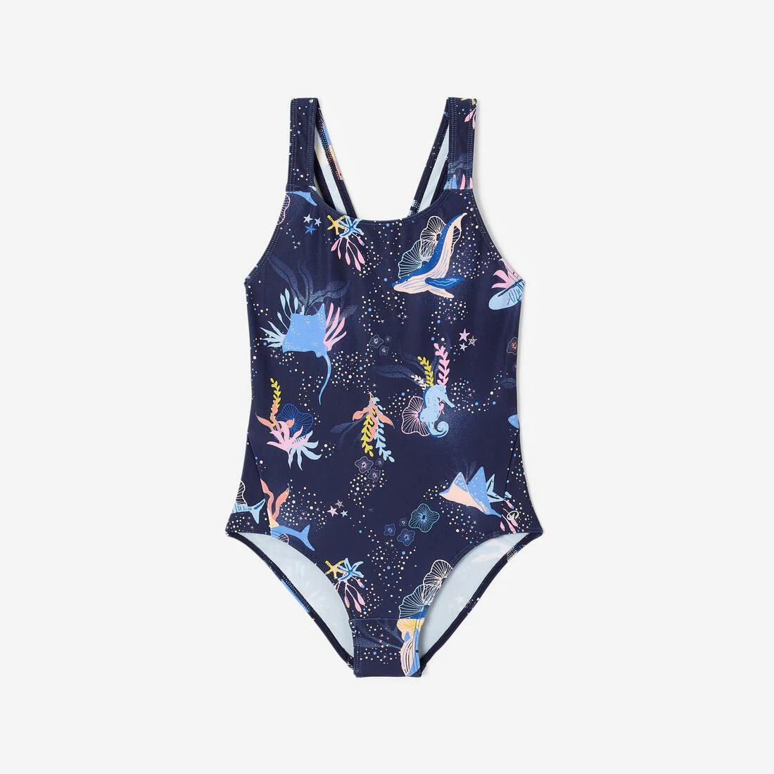 Traje de baño deportivo niña verde floreado 1 pieza - Caqui pantaï - Image 14
