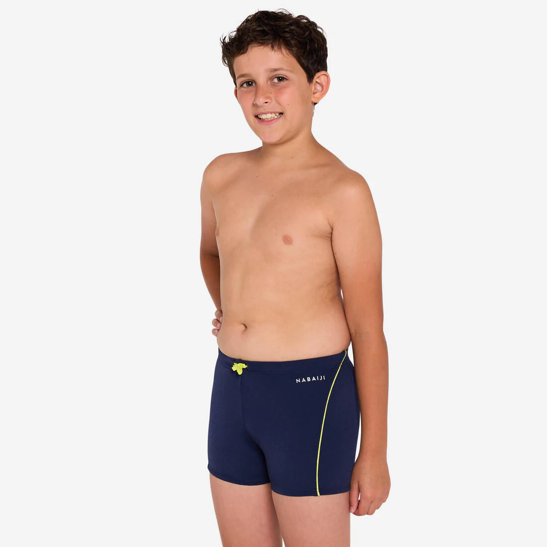 Traje de baño deportivo niño bóxer azul verde - 100 plus - Image 2