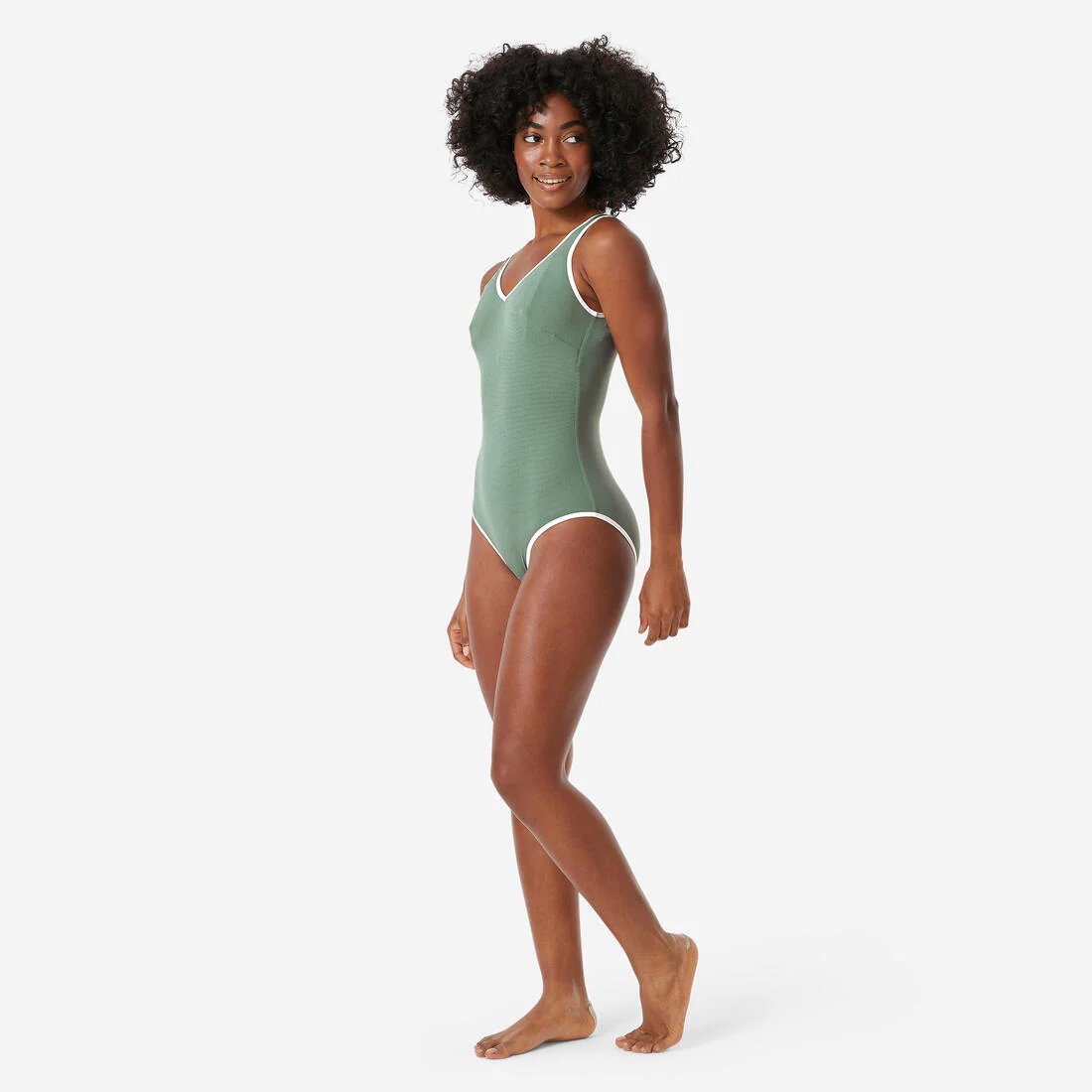 TRAJE DE BAÑO NATACIÓN MUJER VIRGINIA VERDE - Image 3