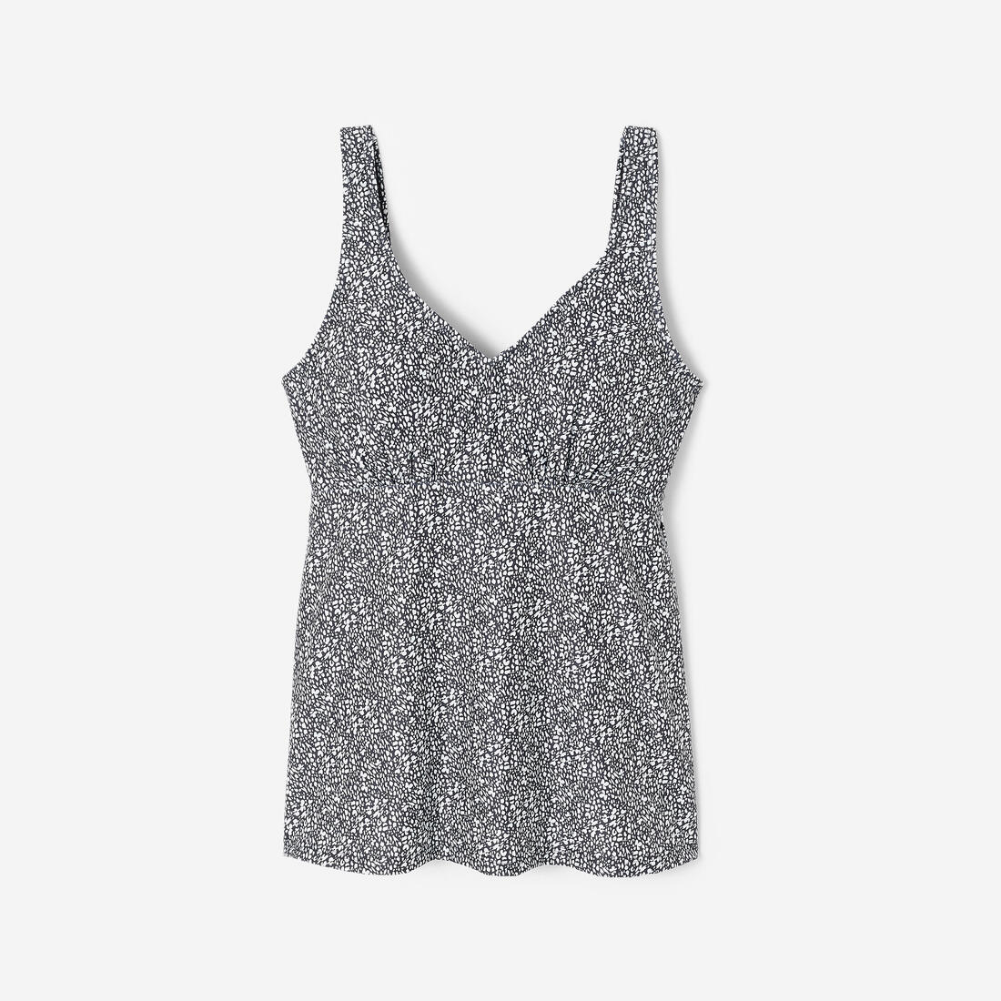 Traje de baño waterpolo mujer negro blanco Tankini - Lily Boo - Image 13