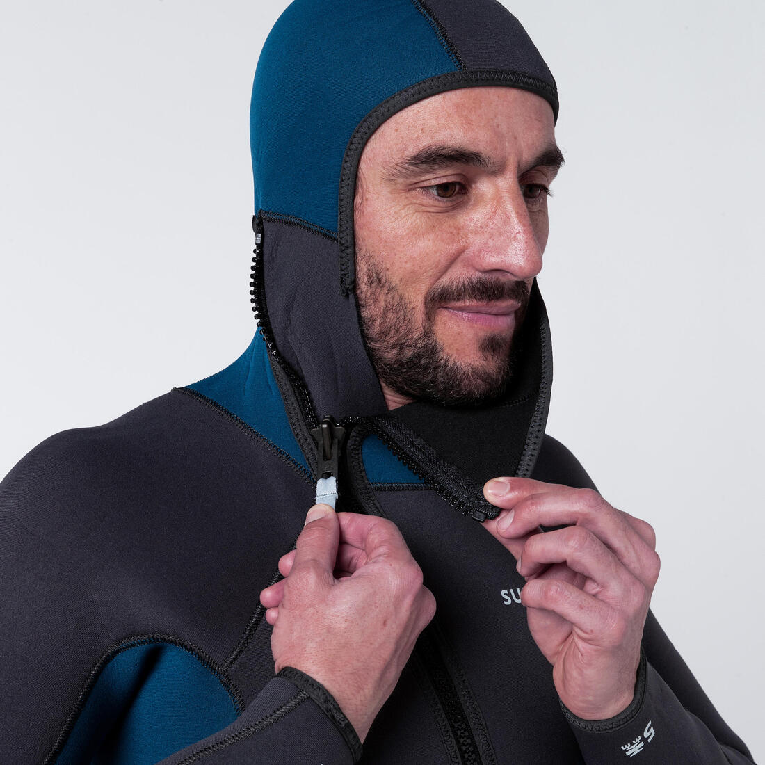 Traje de buceo hombre 5mm negro azul - SCD500 - Image 5