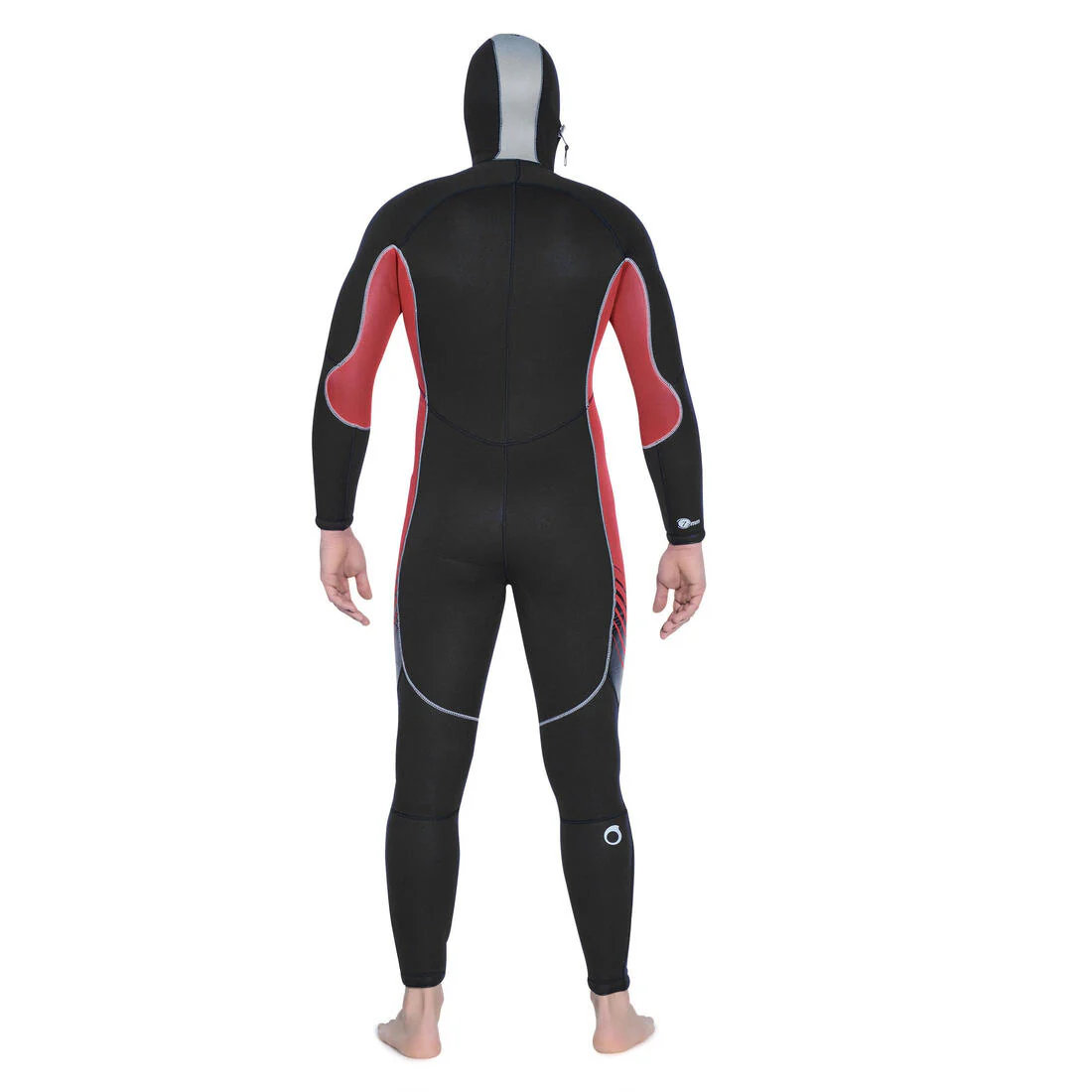 Traje de buceo hombre 7,5mm negro rojo - SCD100 - Image 2