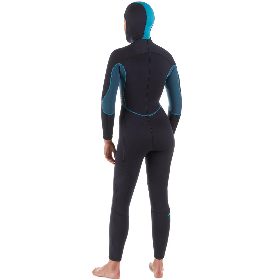 Traje de buceo mujer 7,5mm negro azul - SCD100 - Image 2
