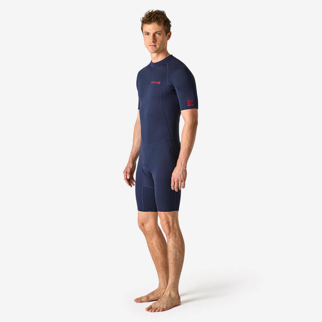 Traje de surf corto hombre 1,5mm azul marino - Image 2